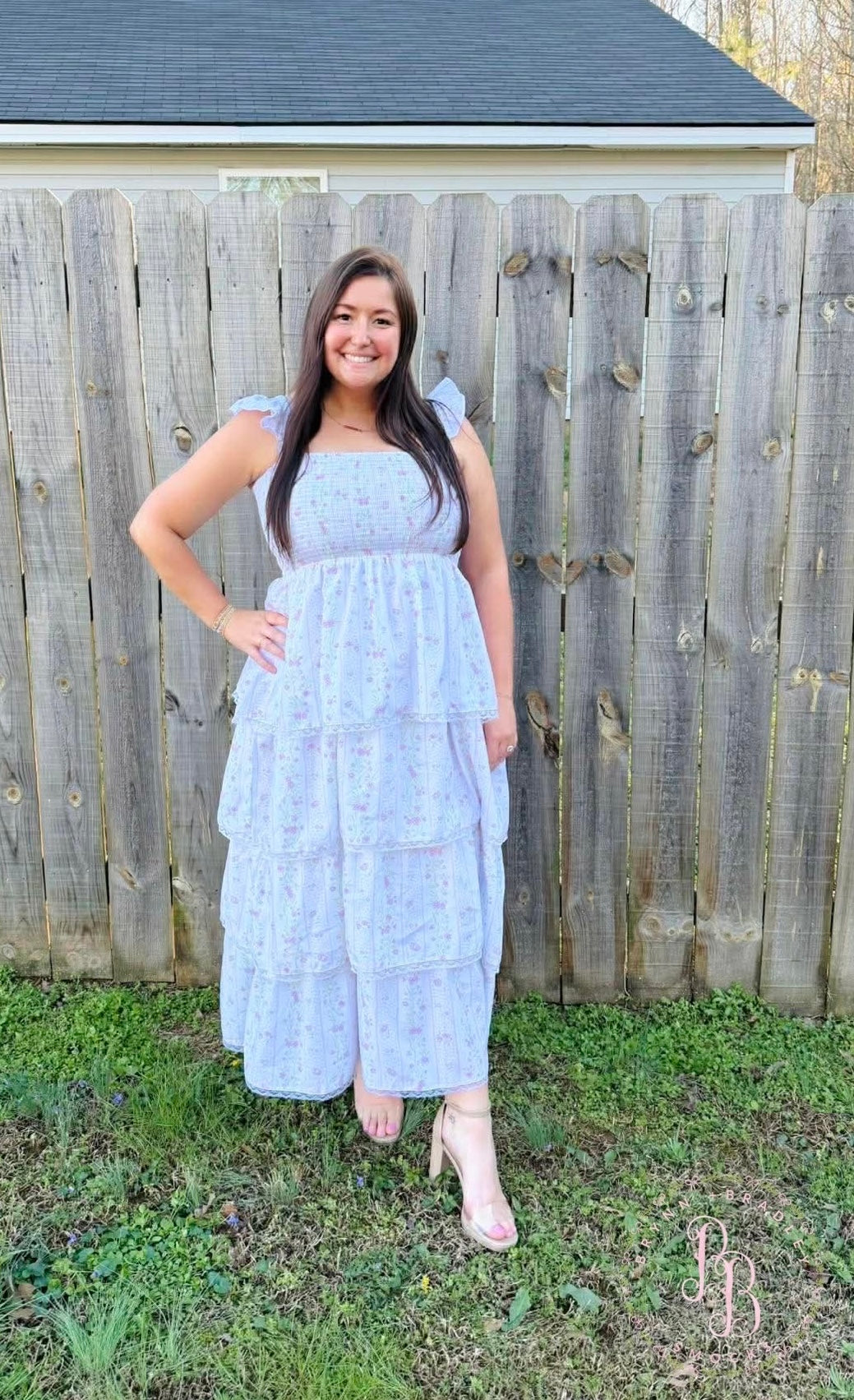 RTS: Emersyn’s Floral Mom Maxi Dress S