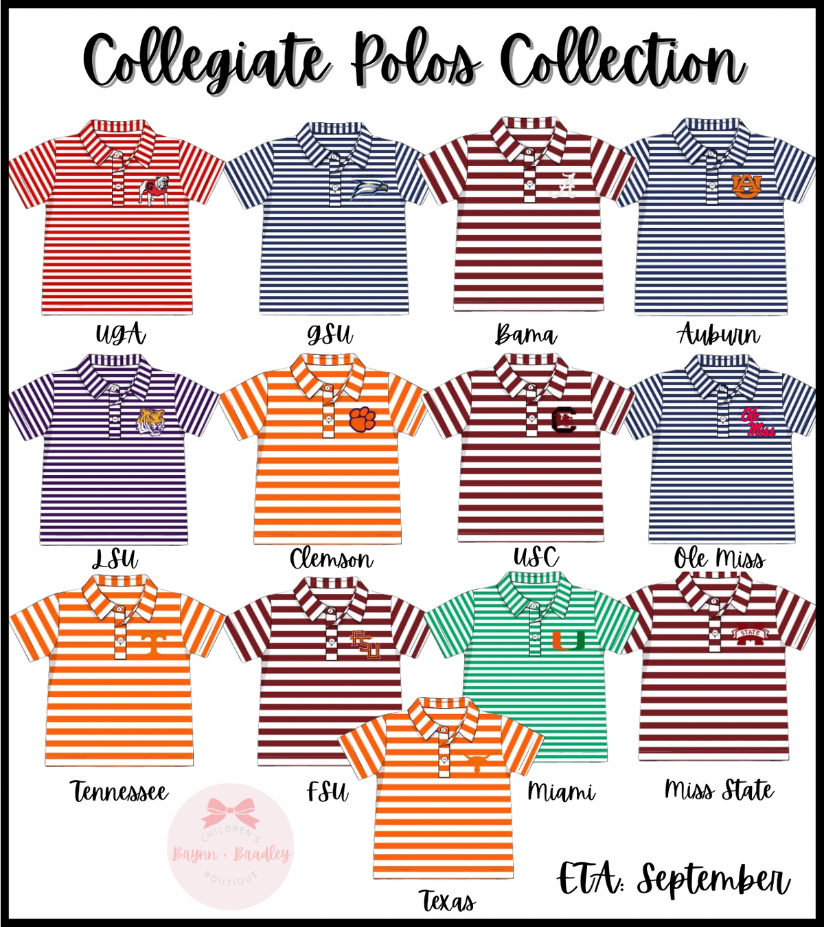 Boy’s Bulldog Striped Polo Shirt