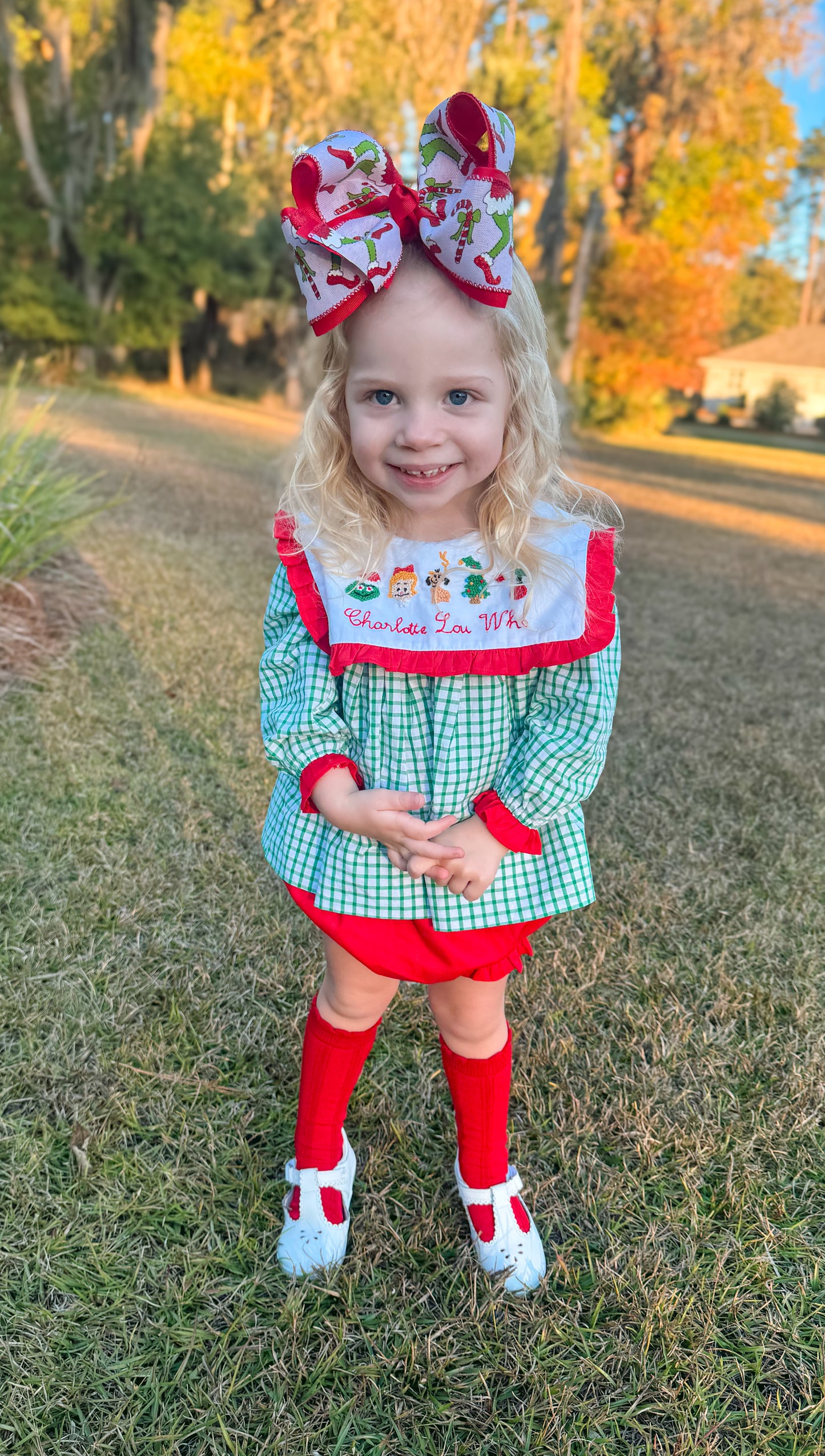 WS PO30: French Knot Whoville Girl Diaper Set- ETA: October