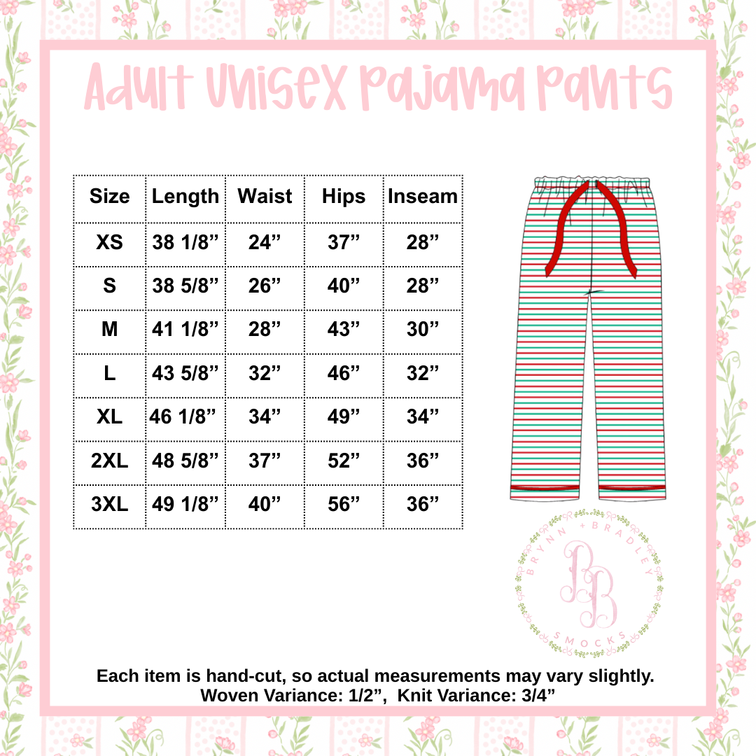 PO29: Toyland Family Pajamas Adult PJ Pants