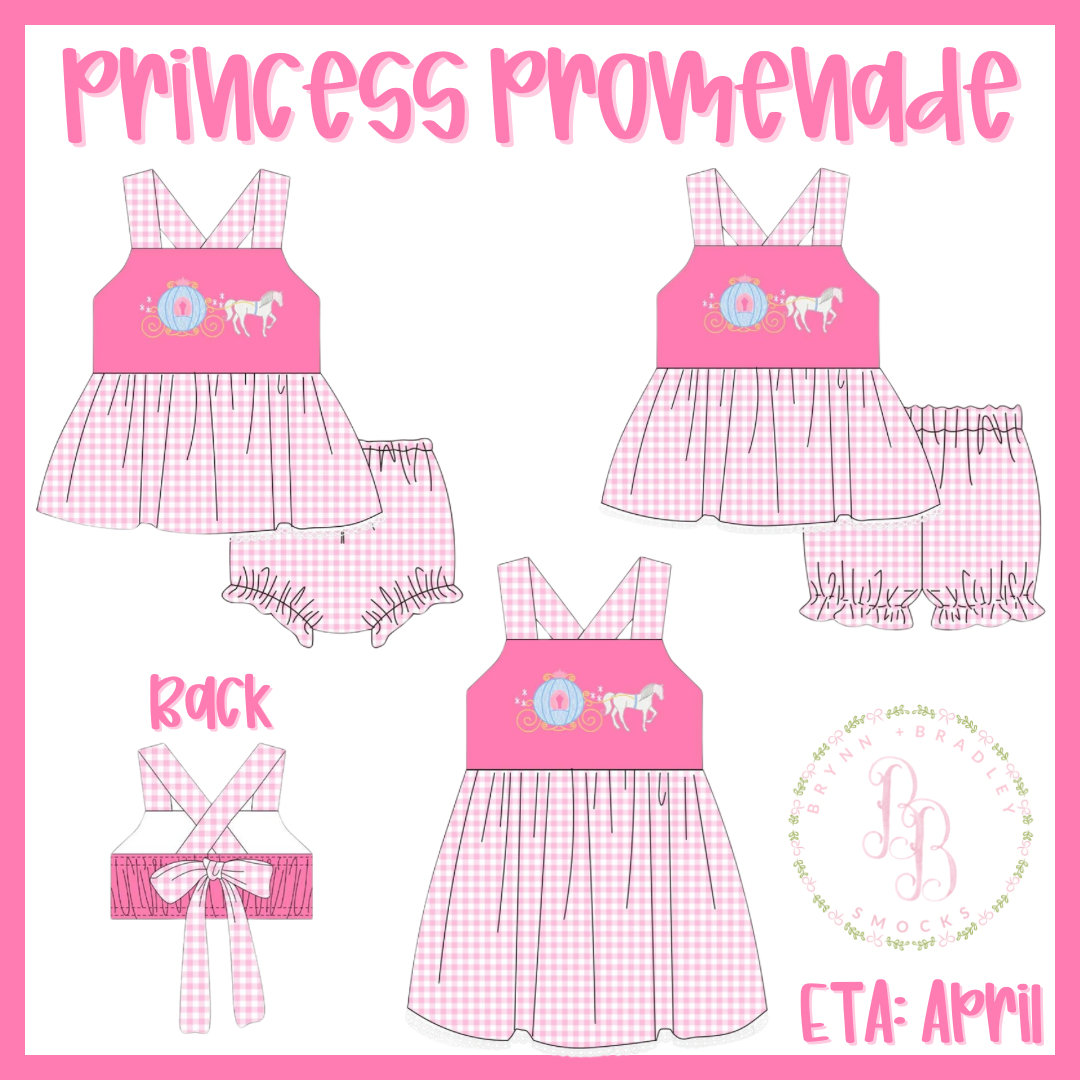 RTS: Girl’s Princess Promenade Diaper Set