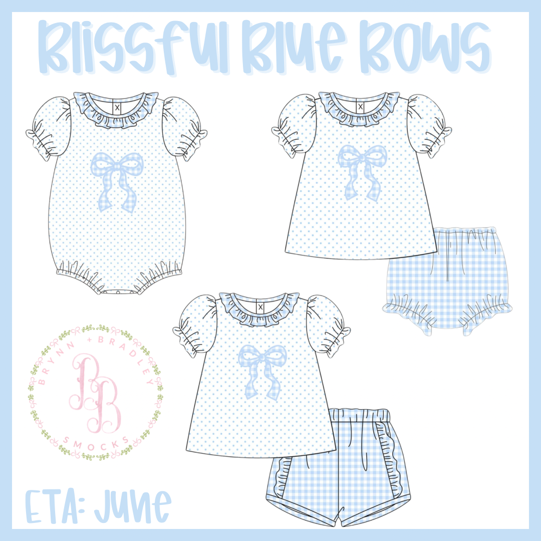 RTS: Girl’s Blissful Blue Bows Bubble