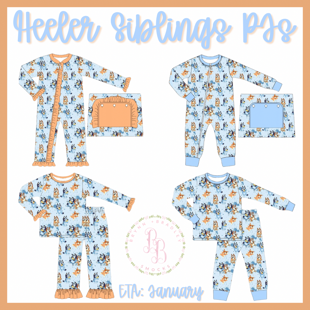 Preorder: Heeler Siblings PJs Collection - ETA: January