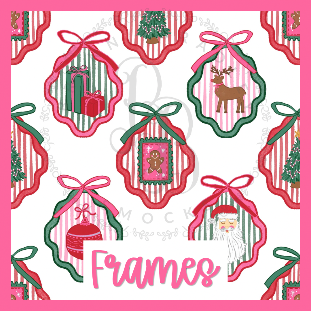 WS Preorder: Christmas Bamboo: Christmas Frames Collection- ETA: October