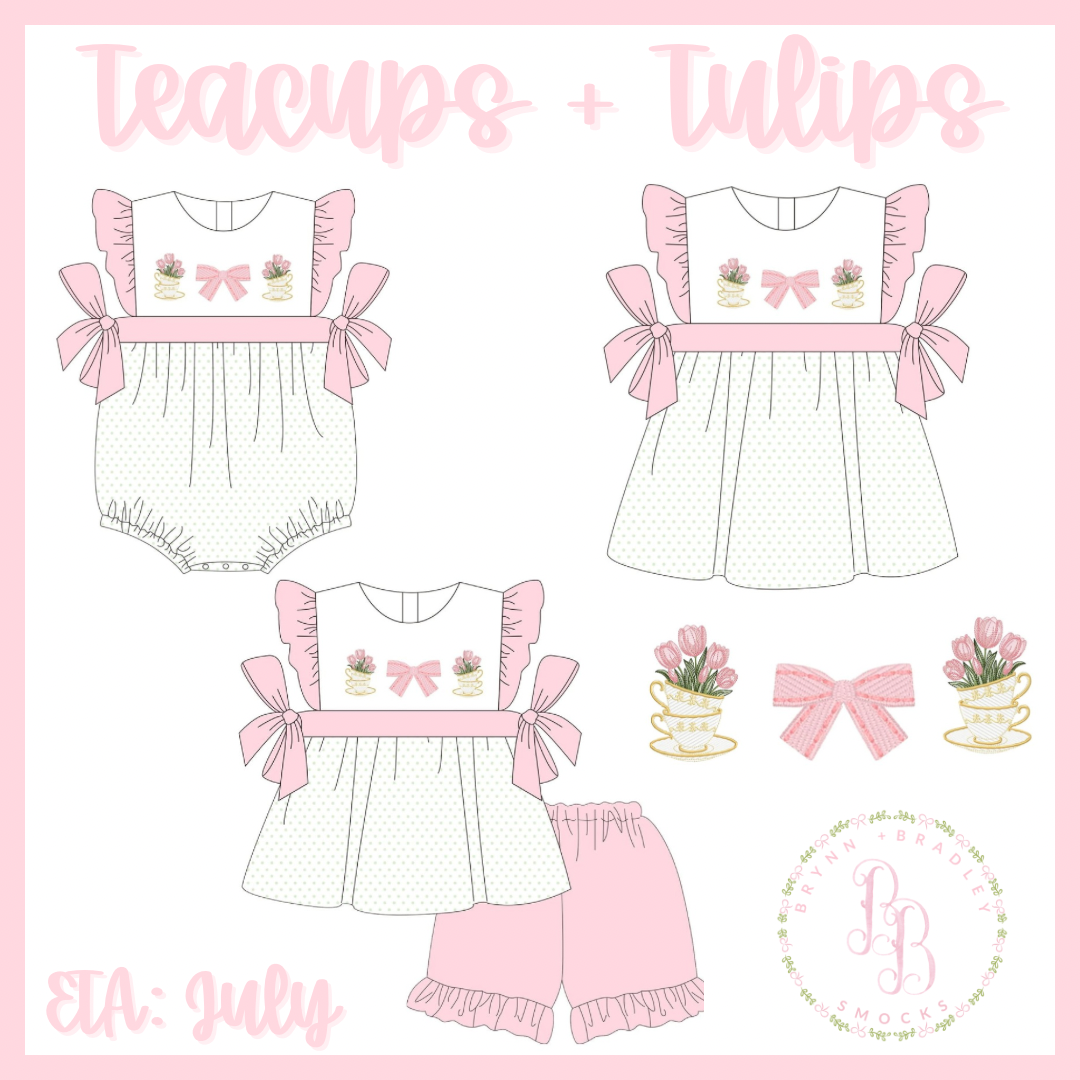 RTS: Teacups + Tulips Girl Bubble