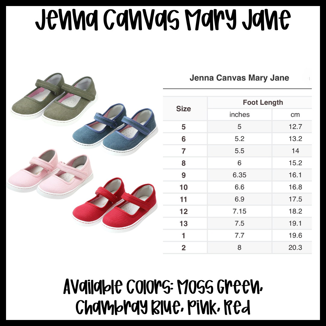 Preorder: Jenna Canvas Mary Jane Shoe