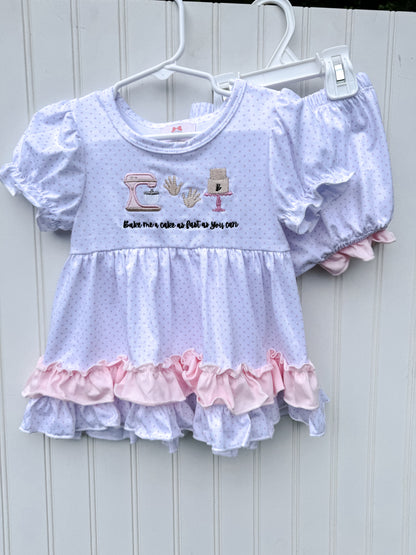 RTS: Girl’s Pat-A-Cake Diaper Set