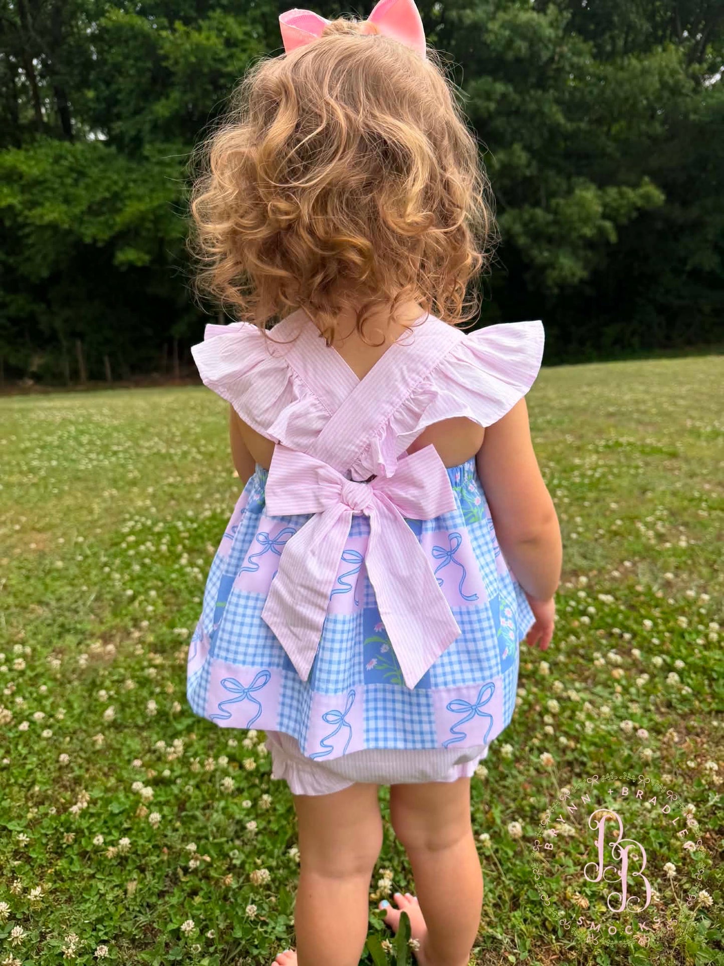 RTS: Summer Patchwork Girl Diaper Set