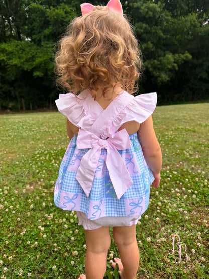 RTS: Summer Patchwork Girl Diaper Set