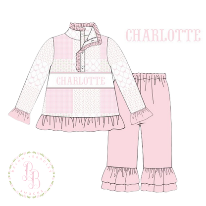 PO31: Parker’s Patchwork Ruffle Pants Set- ETA: December