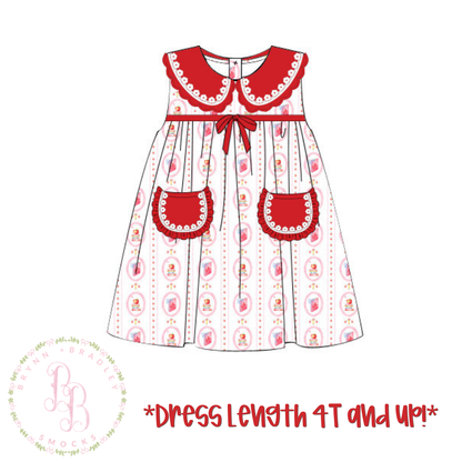 RTS: Scholarly Sweetheart Girl Diaper Set + Dress