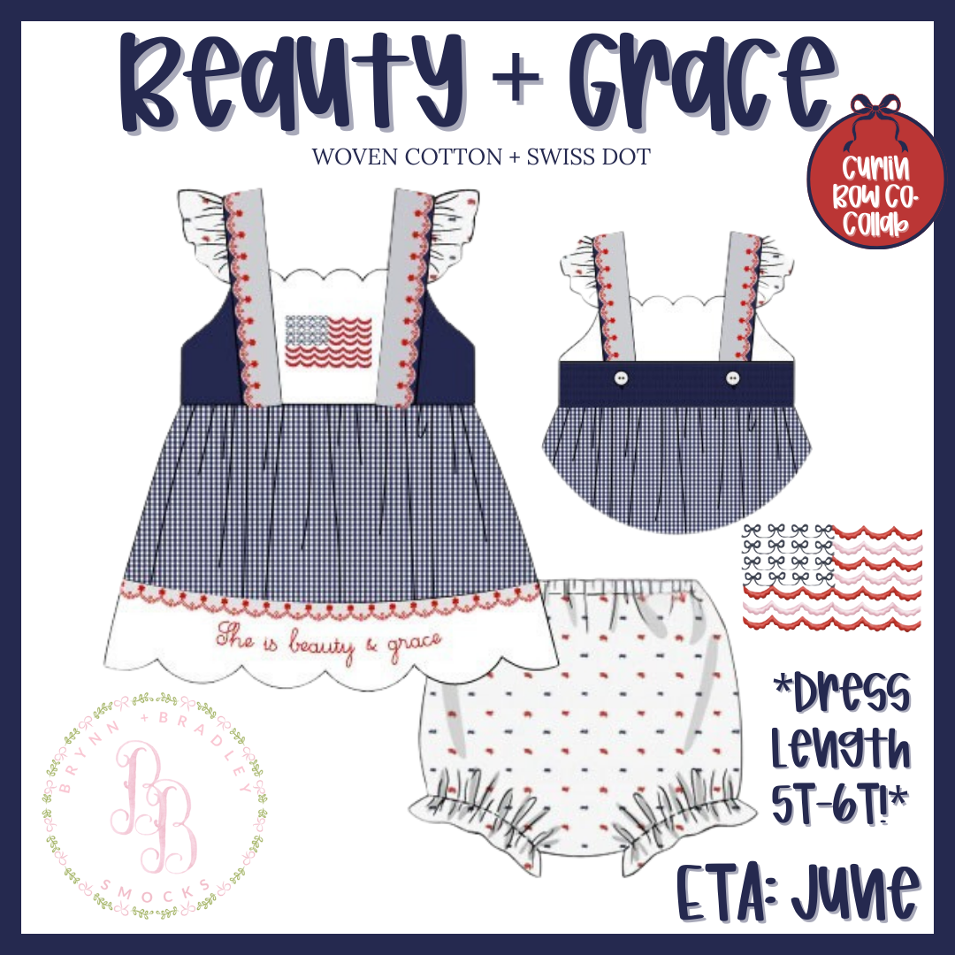 RTS: Beauty + Grace Girl Diaper Set