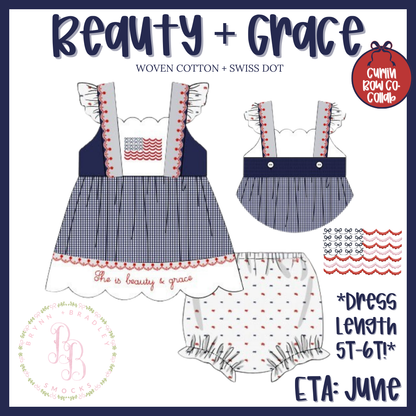 RTS: Beauty + Grace Girl Diaper Set