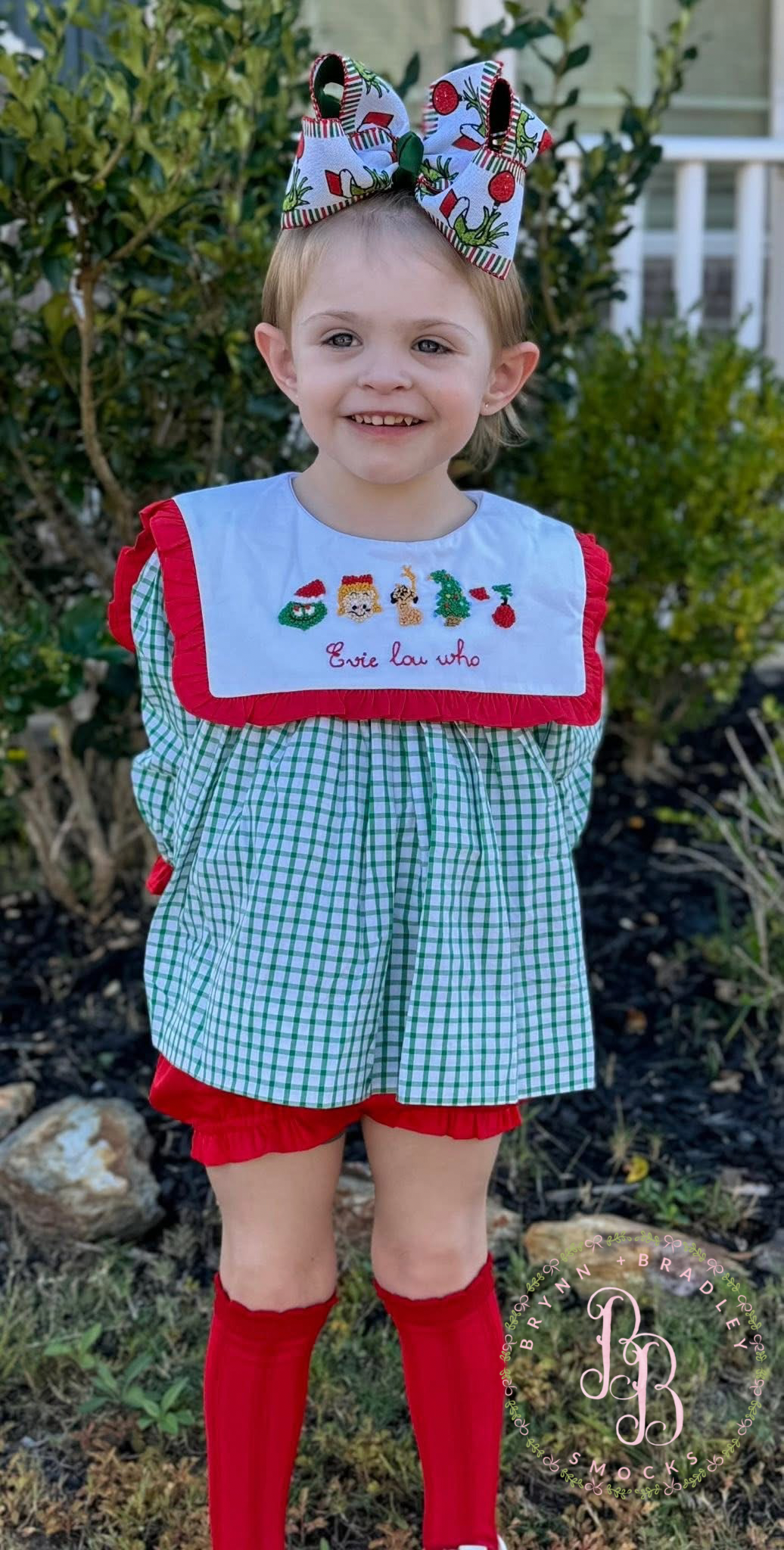 RTS: French Knot Whoville Girl Diaper Set