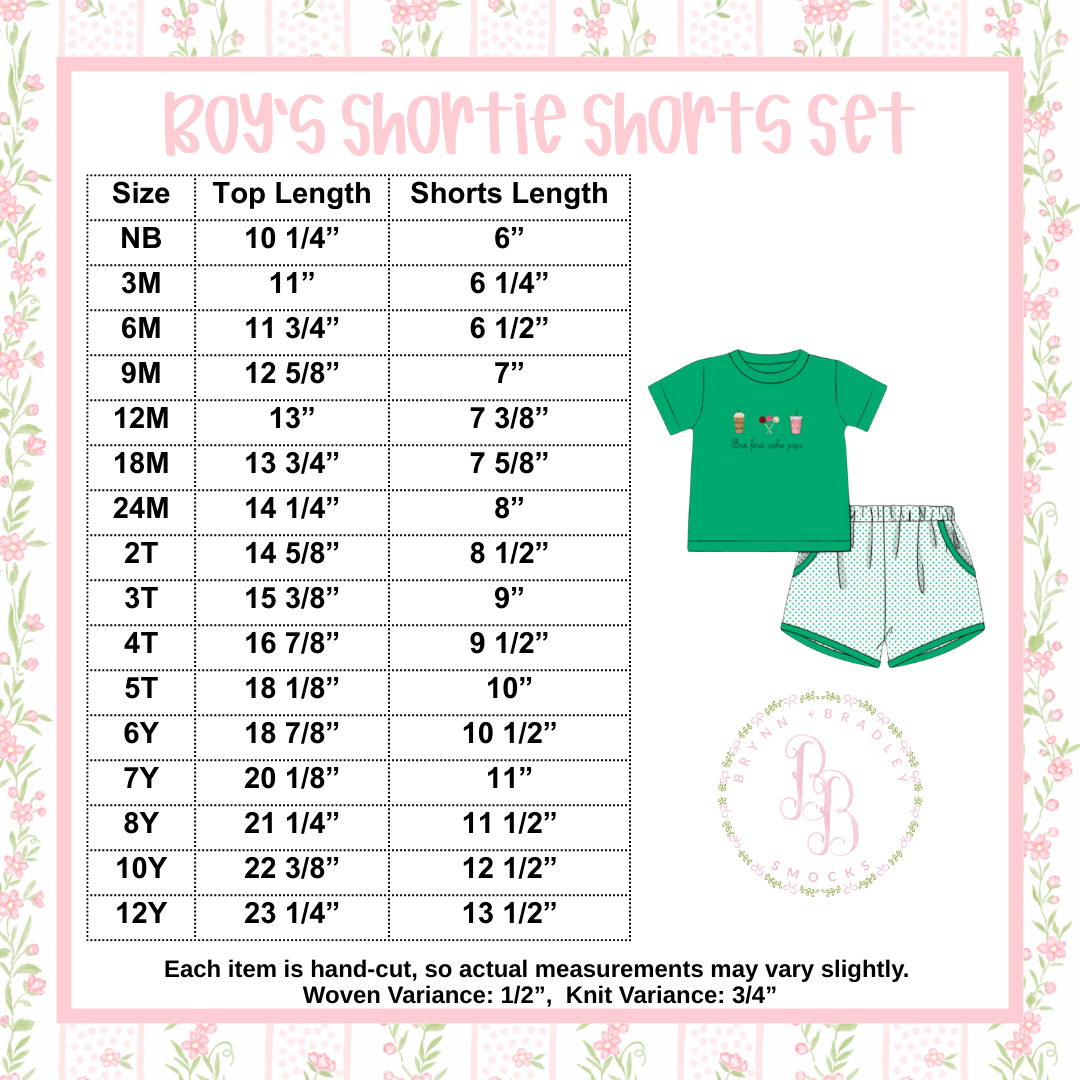 PO28: Boos + Bows Boy Shorts Set