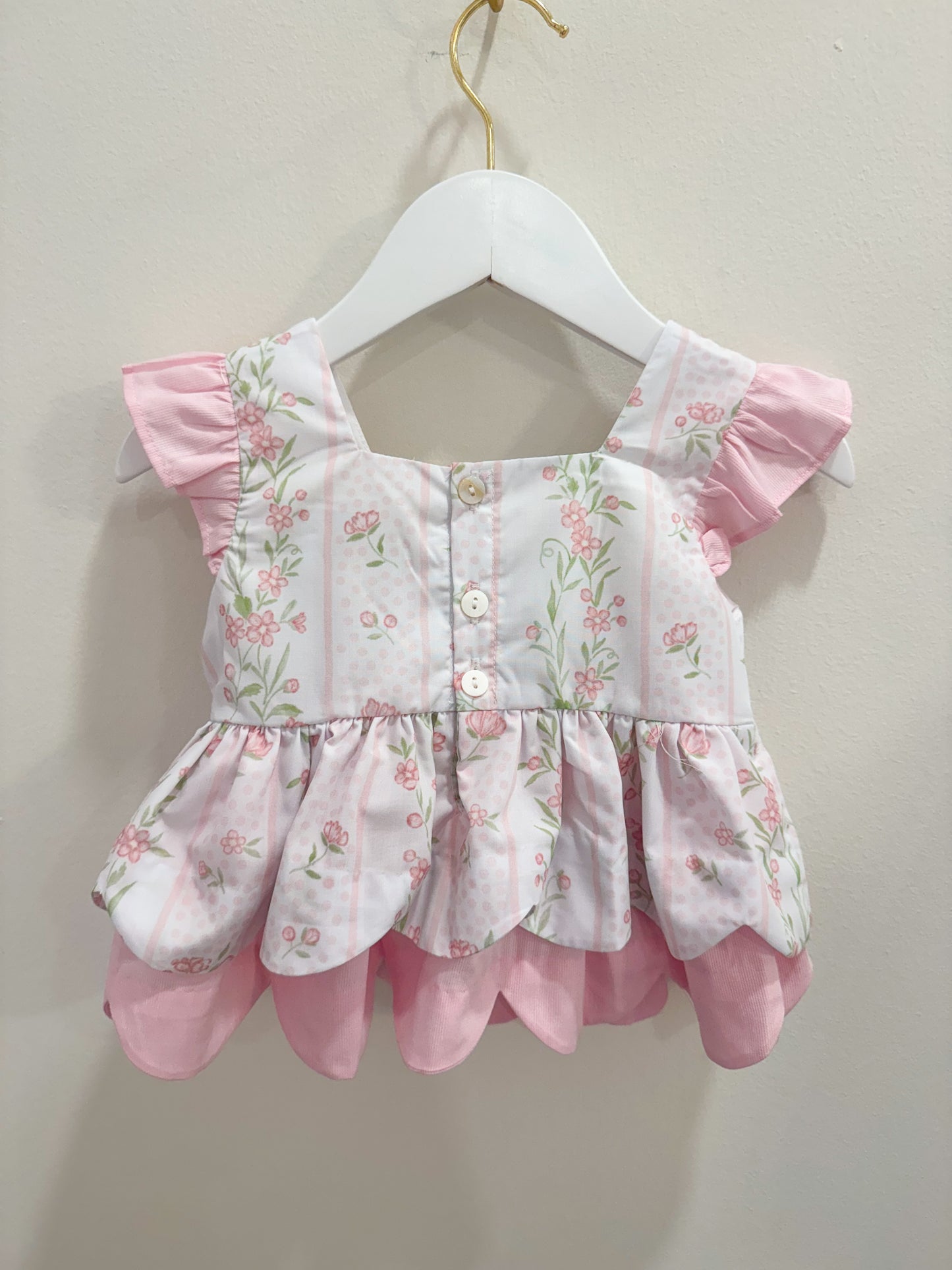 RTS: Emersyn’s Floral “Mama’s Girl” Girl Diaper Set + Dress