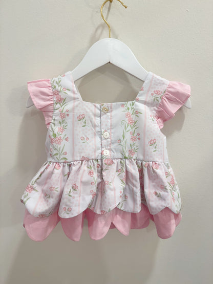 RTS: Emersyn’s Floral “Mama’s Girl” Girl Diaper Set + Dress