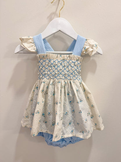 RTS: Vintage Rosebuds Girl Skirted Bubble