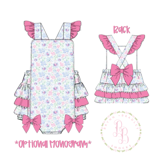PO27: Poppy’s Pink Floral Girl Bubble