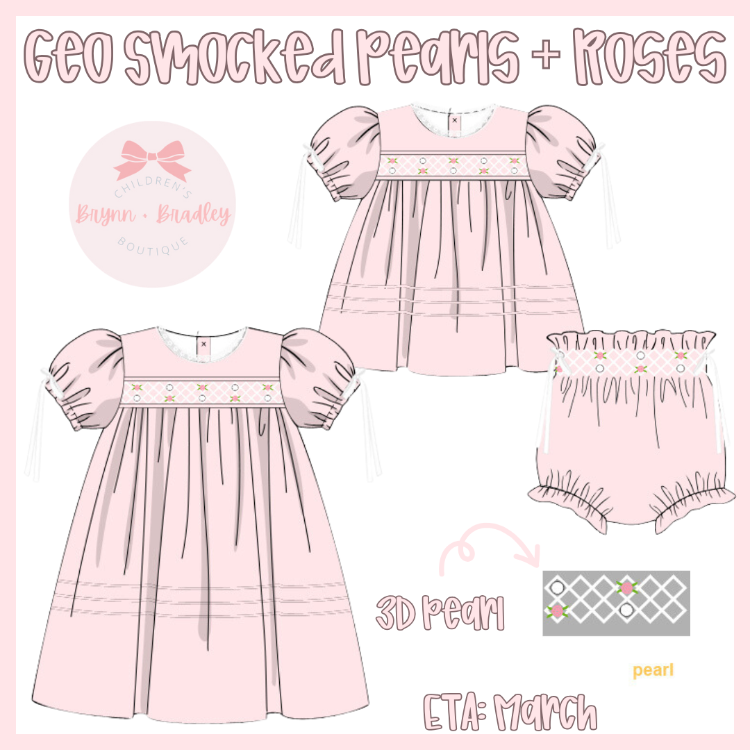 WS PO13 Geo Smocked Pearls + Roses Collection