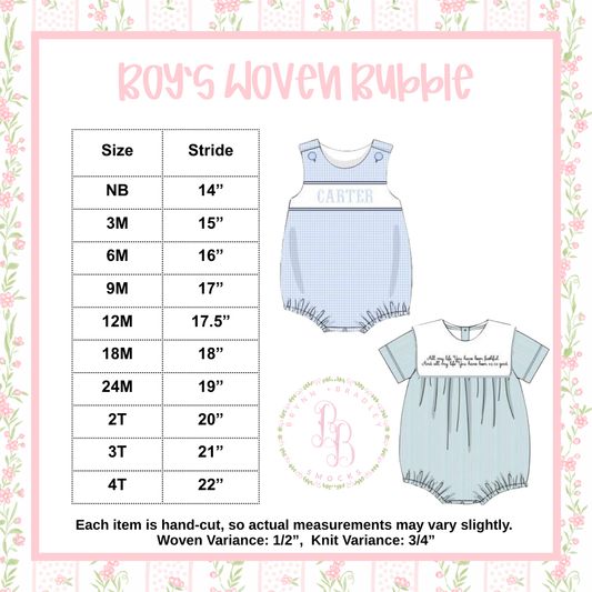 Boy Woven Bubble
