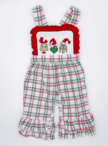 RTS: Whoville Holiday Trio Girl Romper