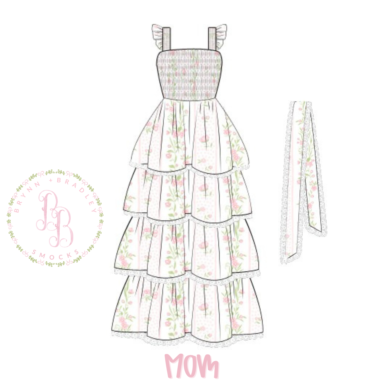 RTS: Emersyn’s Floral Mom Maxi Dress