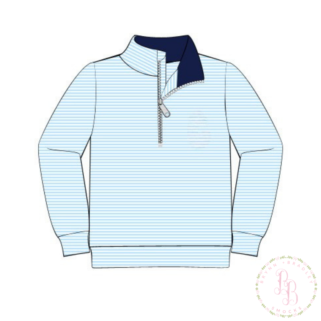 PO31: Boy’s Only Pullovers: Blue Stripes- ETA: December