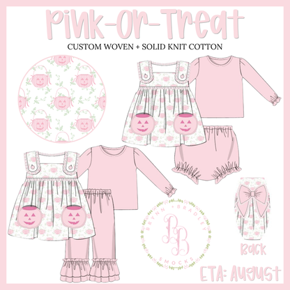 PO28: Pink-or-Treat Girl Pants Set