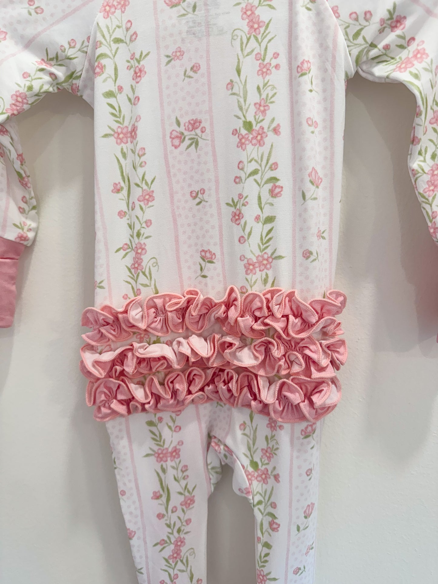 RTS: Emersyn’s Floral Bamboo Ruffle Zippy