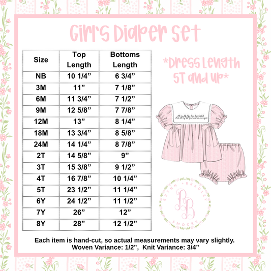 Girl Diaper Set