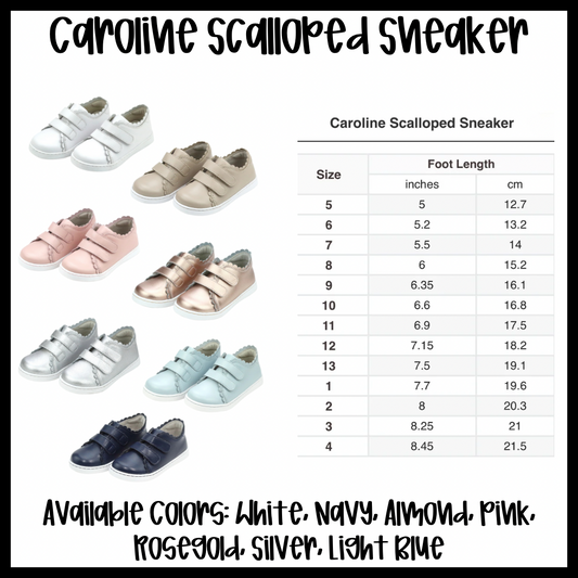Preorder: Caroline Scalloped Sneaker