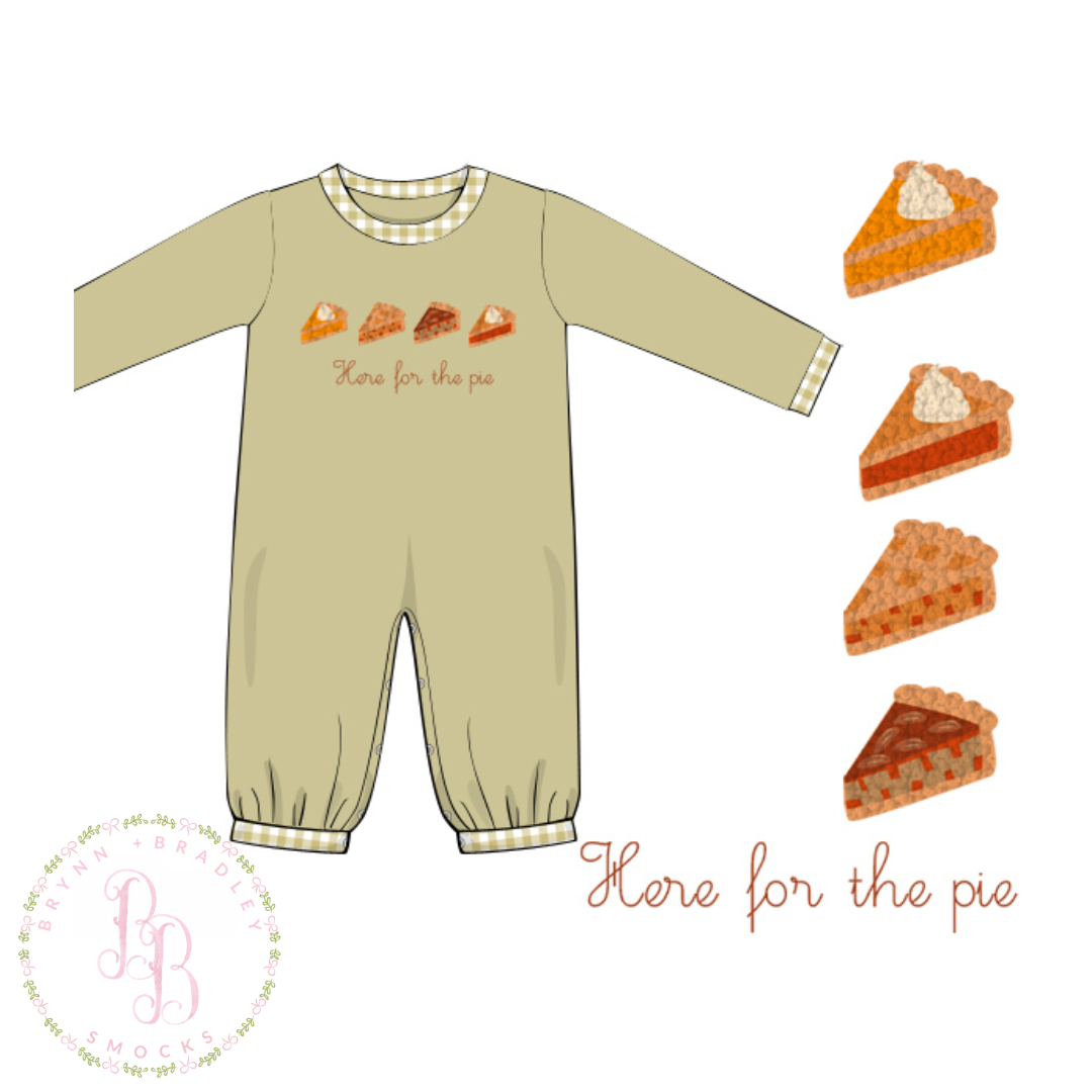 PO28: Here for the Pie Boy Romper