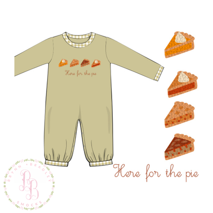 PO28: Here for the Pie Boy Romper