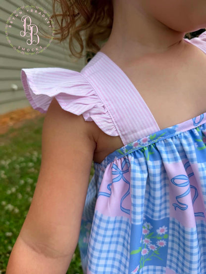 RTS: Summer Patchwork Girl Diaper Set