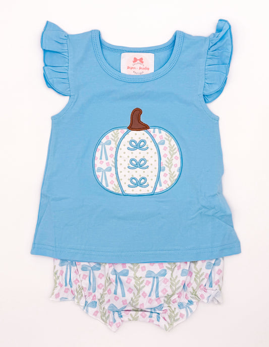 RTS: Pastel Pumpkins Girl Diaper Set