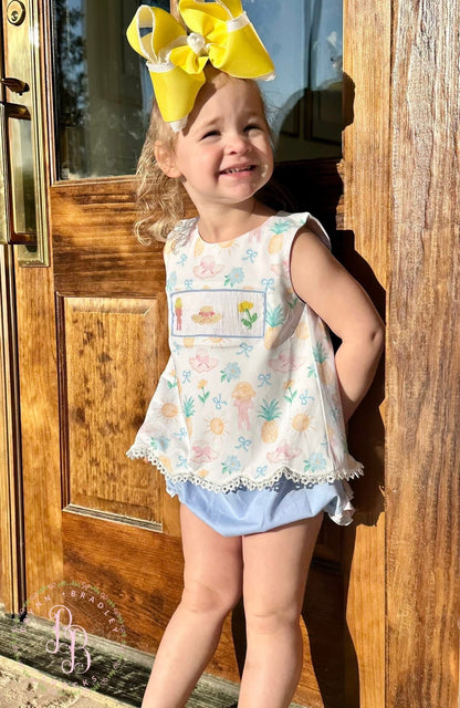 RTS: Sweet Sunshine Girl Diaper Set