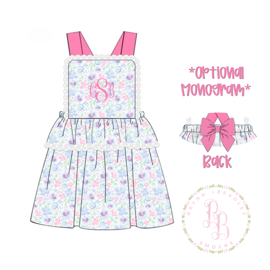 PO27: Poppy’s Pink Floral Girl Dress