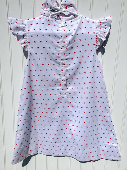 RTS: Girl’s Swiss Dot Bulldog Dress
