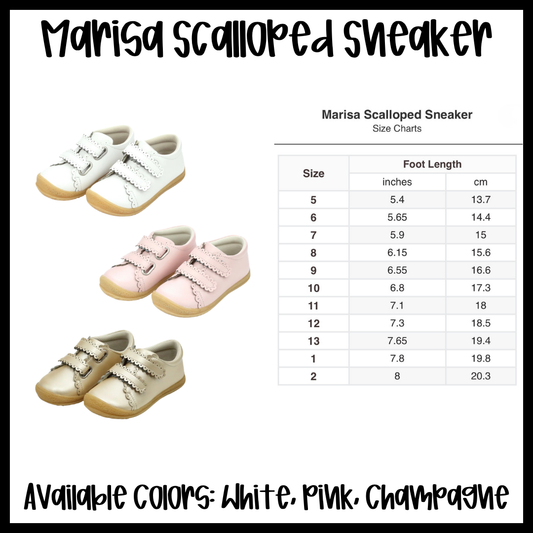 Preorder: Marisa Scalloped Sneaker