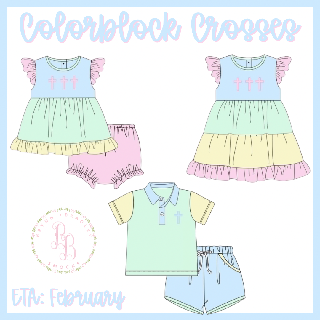 Preorder: Colorblock Crosses Collection - ETA: February