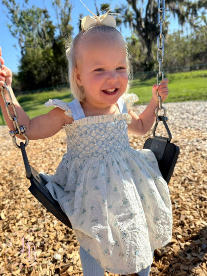 RTS: Vintage Rosebuds Girl Skirted Bubble