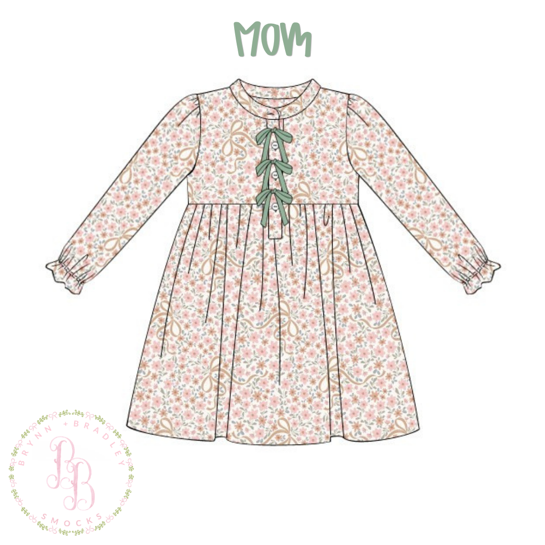 RTS: Mom + Me Fall Floral Mom Mini Dress