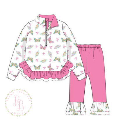PO31: Butterflies + Bows Leggings Set- ETA: December