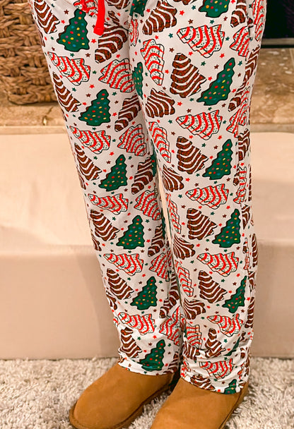 RTS: Christmas Tree Cakes Bamboo Adult Lounge Pants