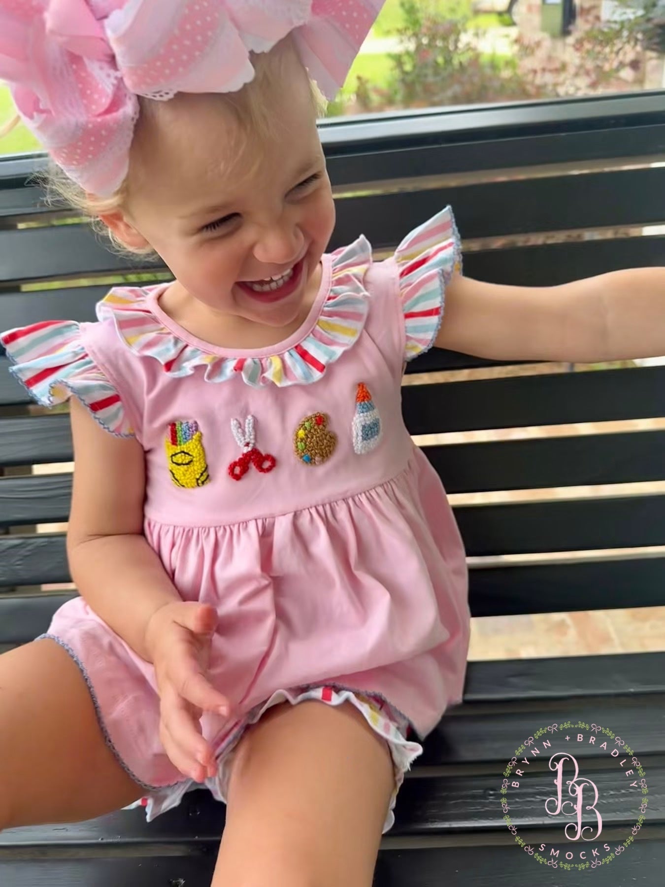 RTS: Creative Cuties Girl Diaper Set + Dress