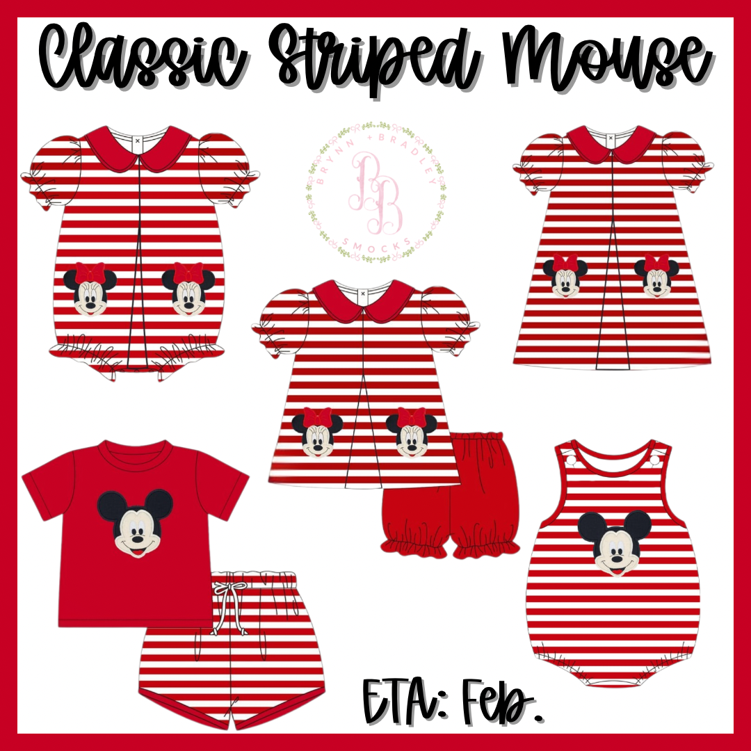 Preorder: Classic Striped Mouse Collection - ETA: February