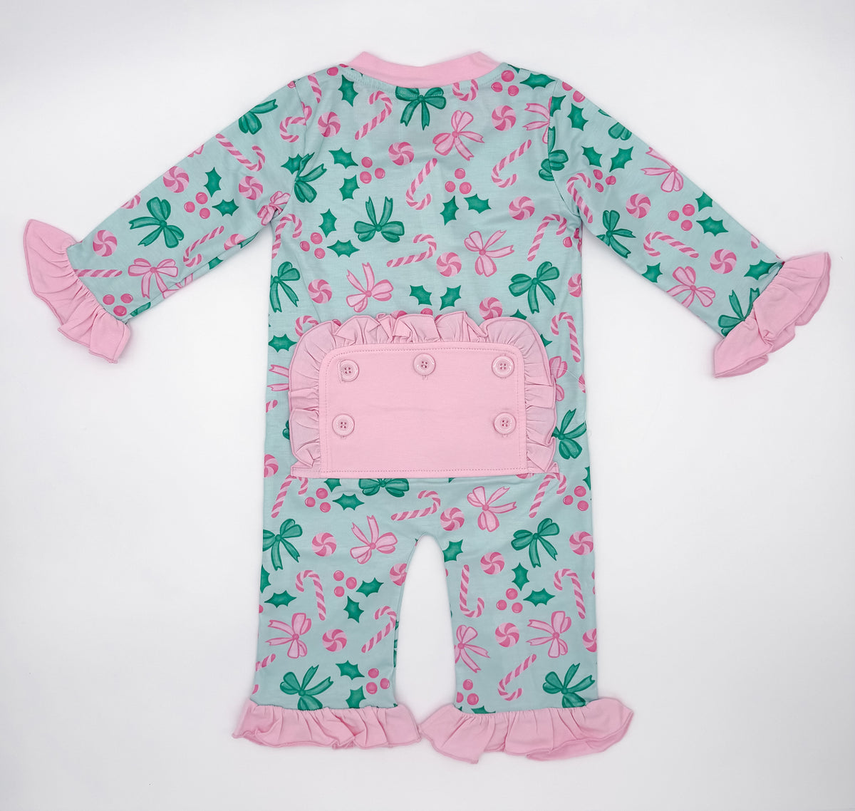 RTS: Candy Cane Lane PJs Girl Zippy