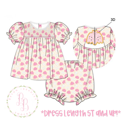 PO28: Frosted Spookies Girl Diaper Set + Dress