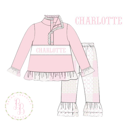 PO31: Parker’s Patchwork Ruffle Leggings Set- ETA: December